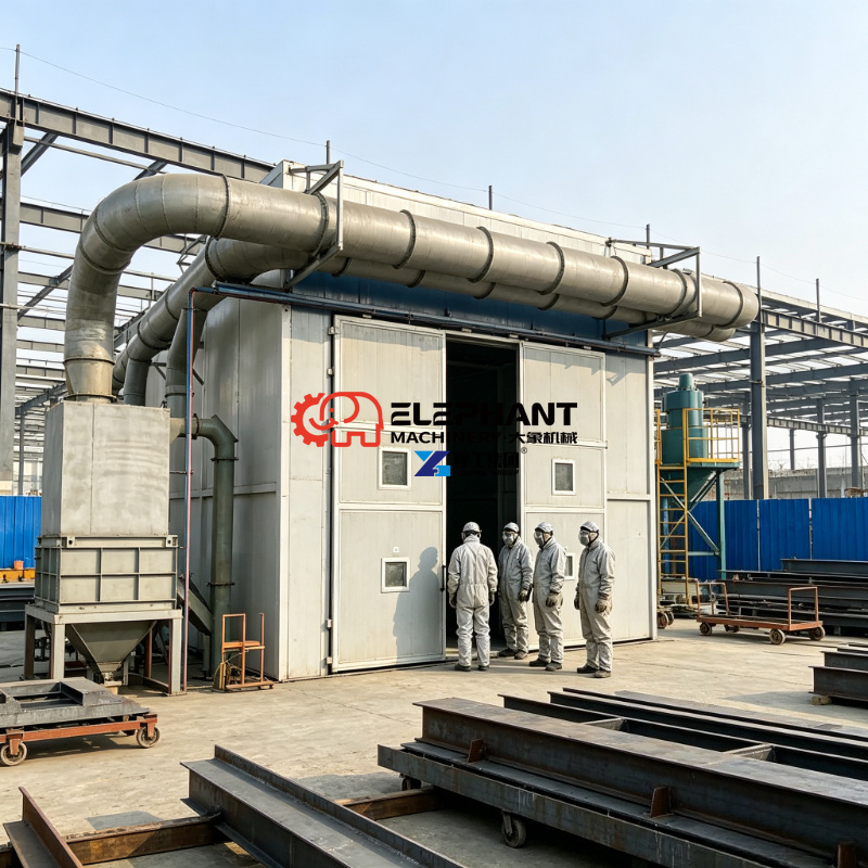 Sandblaster Cabinet - Industriële zandstraalcabine 20ft container zandstraalruimte op