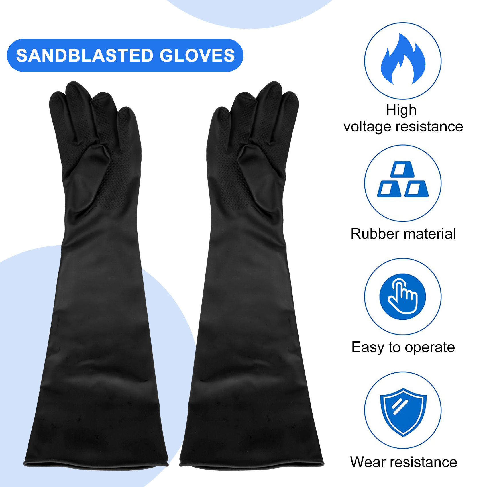 A68P-Zandstraalhandschoenen vo - Sandblaster Cabinet recensie en prijs